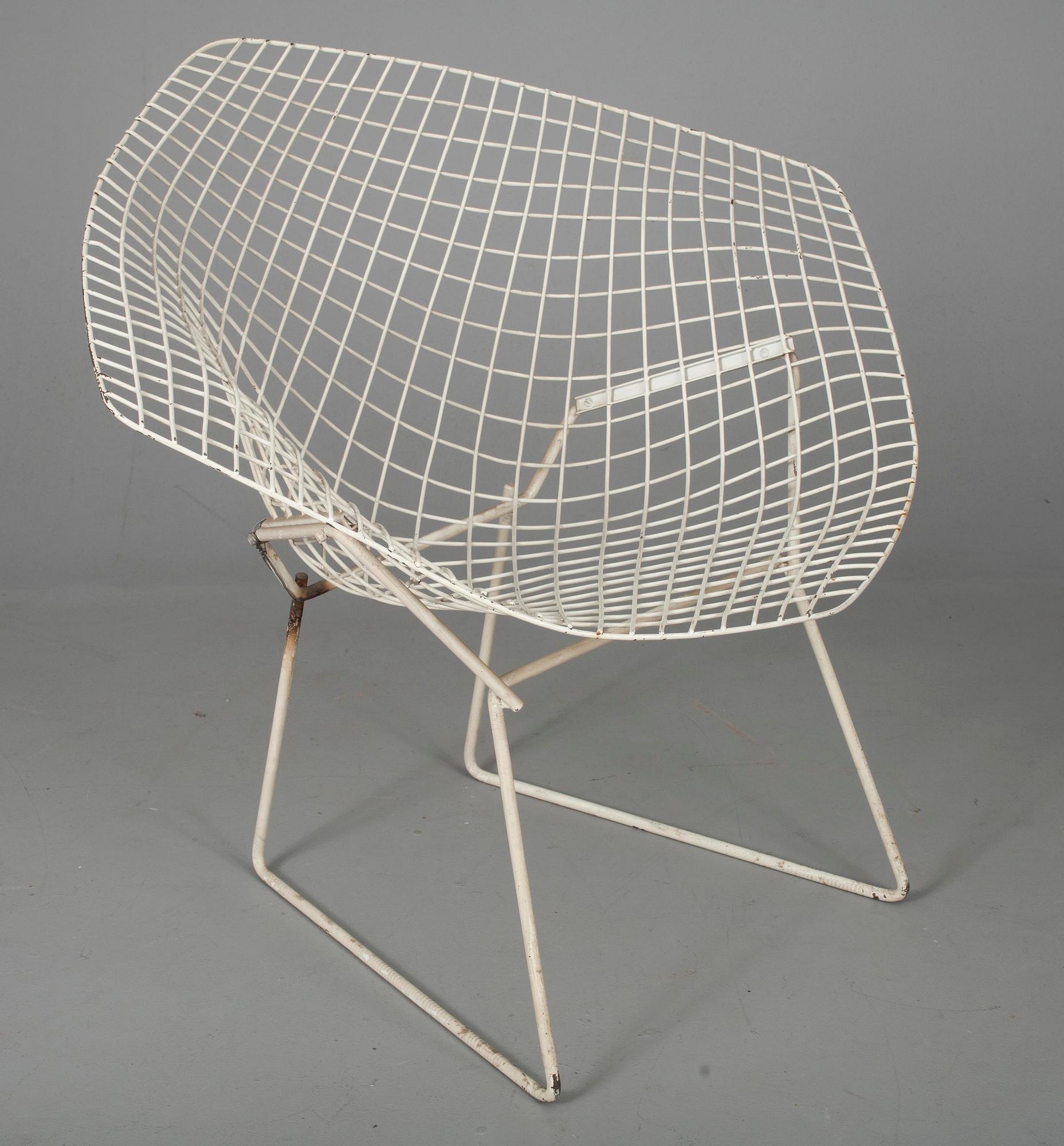 FÅTÖLJ, "Diamond chair" Harry Bertoia, 1900-talets senare hälft.