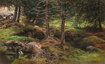 Berndt Lindholm, A CLEARING IN THE FOREST.