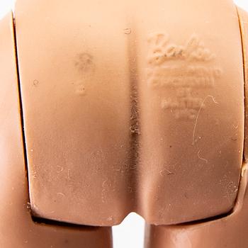 Barbie and Ken, dolls 2 pcs. and clothes, vintage, "No. 4, Ponytail" Mattel 1960, Ken Mattel 1963/64.