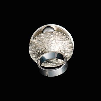 ELIS KAUPPI, A RING, sterling silver, Kupittaan Kulta 1971.