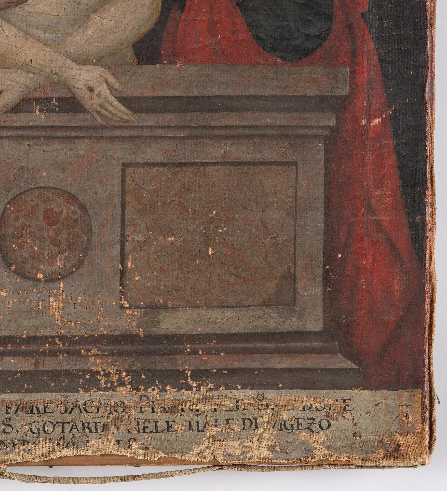 Italian school, probably 17th century, True portrait of the most holy pieta of Caninbio.