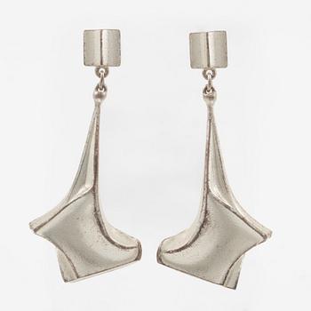 Lapponia a pair of earrings sterling silver, Finland 1997.