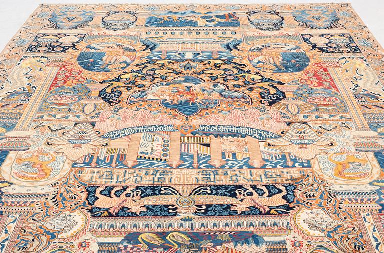 Rug, Kashmar Patina, approx. 385 x 305 cm.