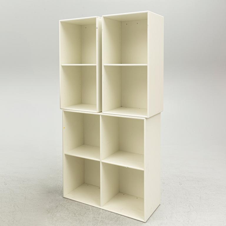 Peter J Lassen, shelving system, 8 pieces, 'Montana', Denmark and Nils Strinning, a 'String' module.