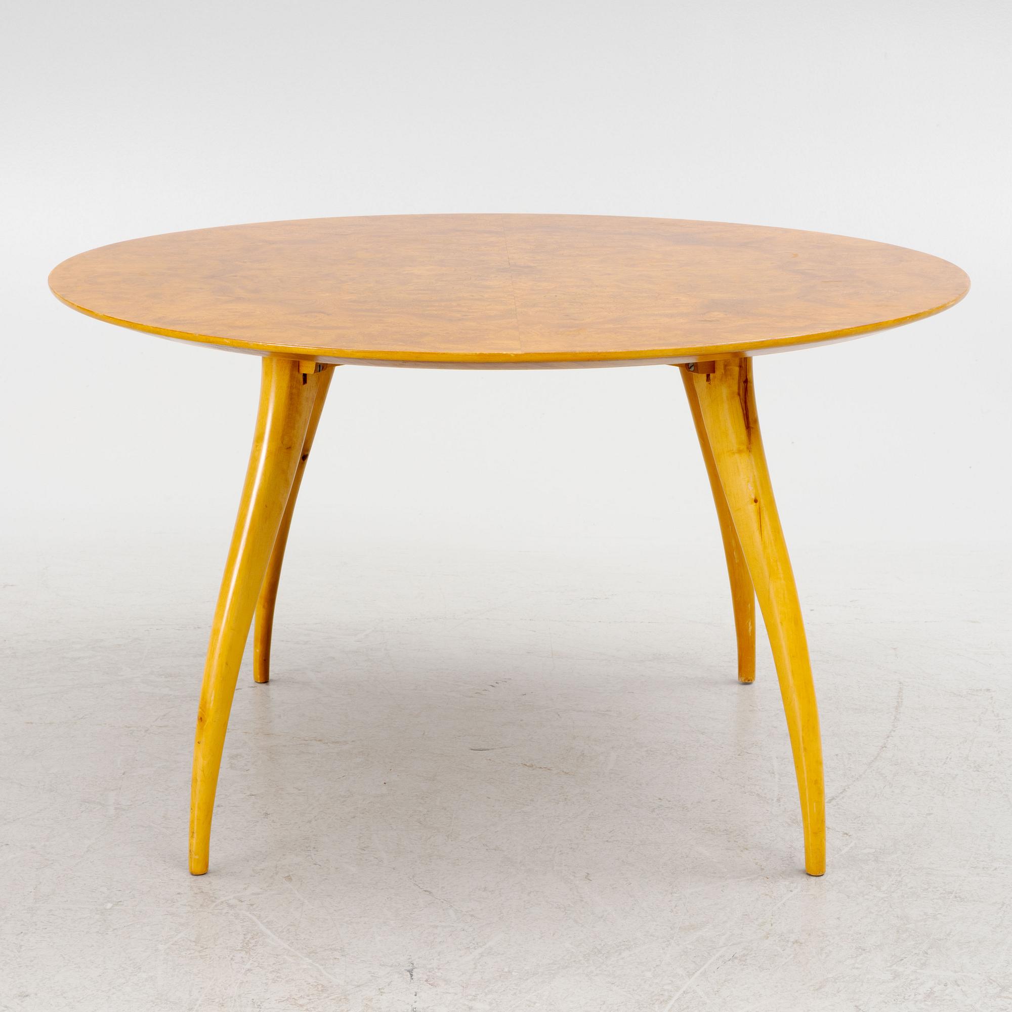 A root veneered coffee table, Swedish Modern, first part of the 20th century.