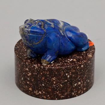 BREVPRESS, porfyr samt lapis lazuli, 1800-tal.