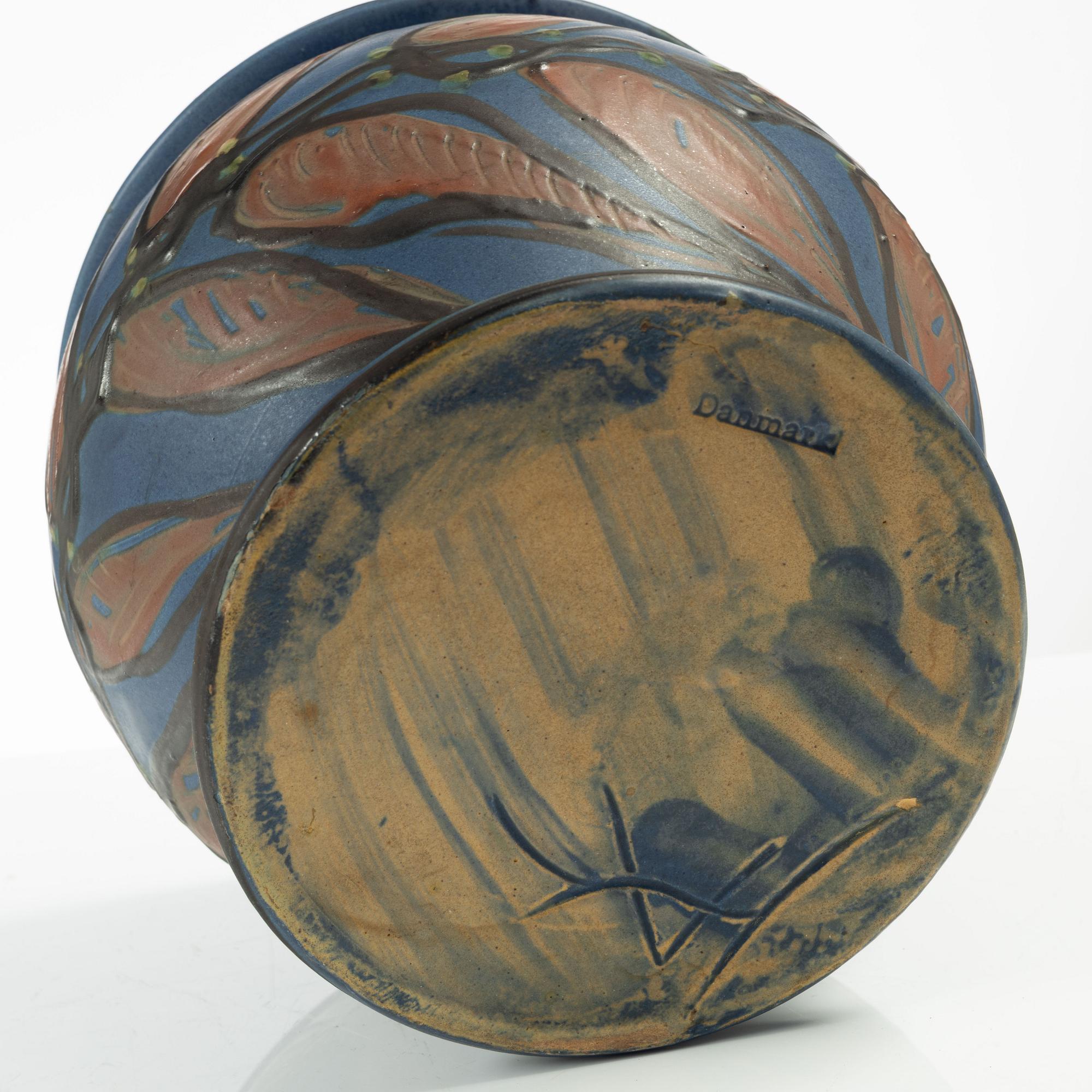 Flower pot, Herman Kähler, Denmark.