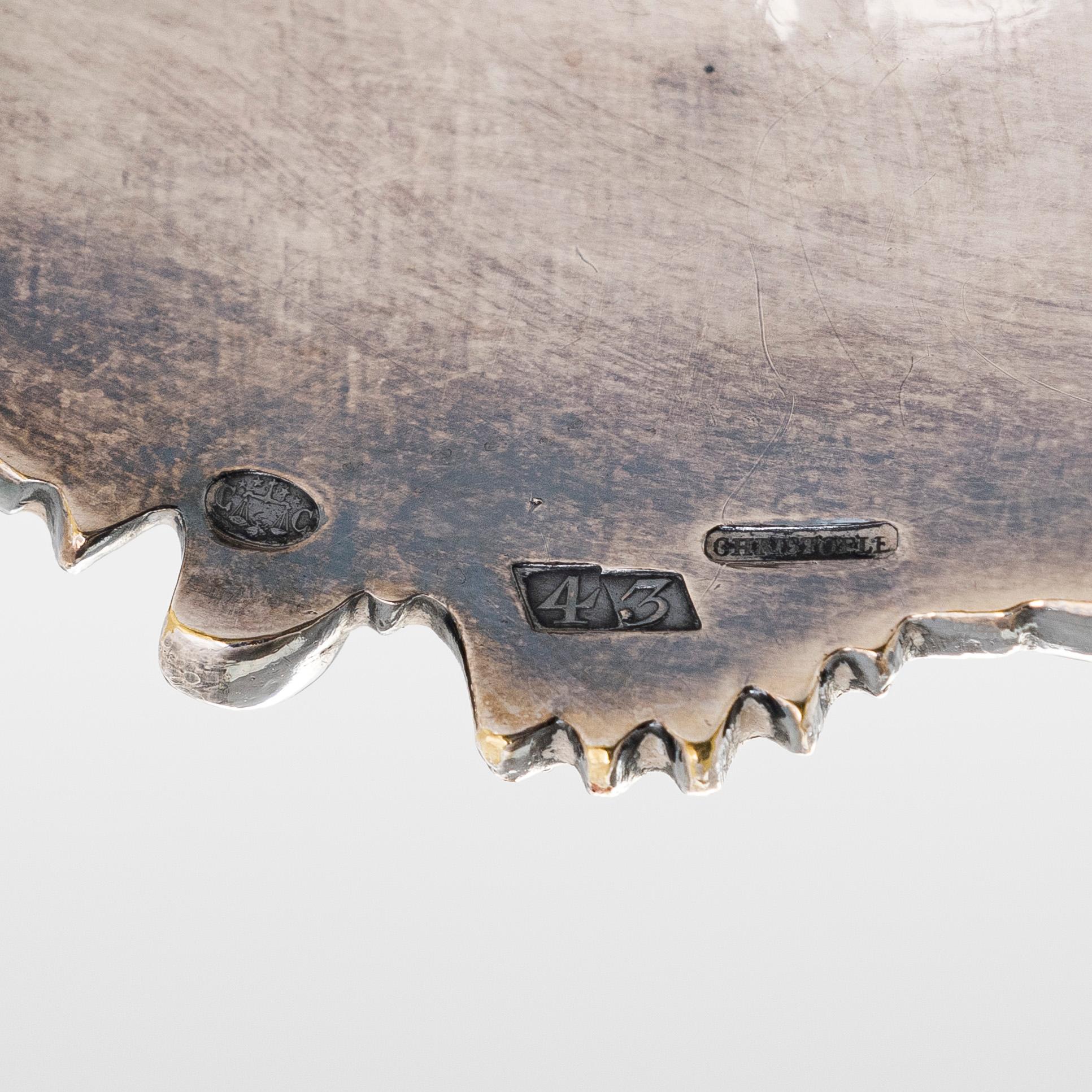 Hedelmäkori, hopeoitu, Christofle, Ranska, noin 1900-luvun puoliväli.