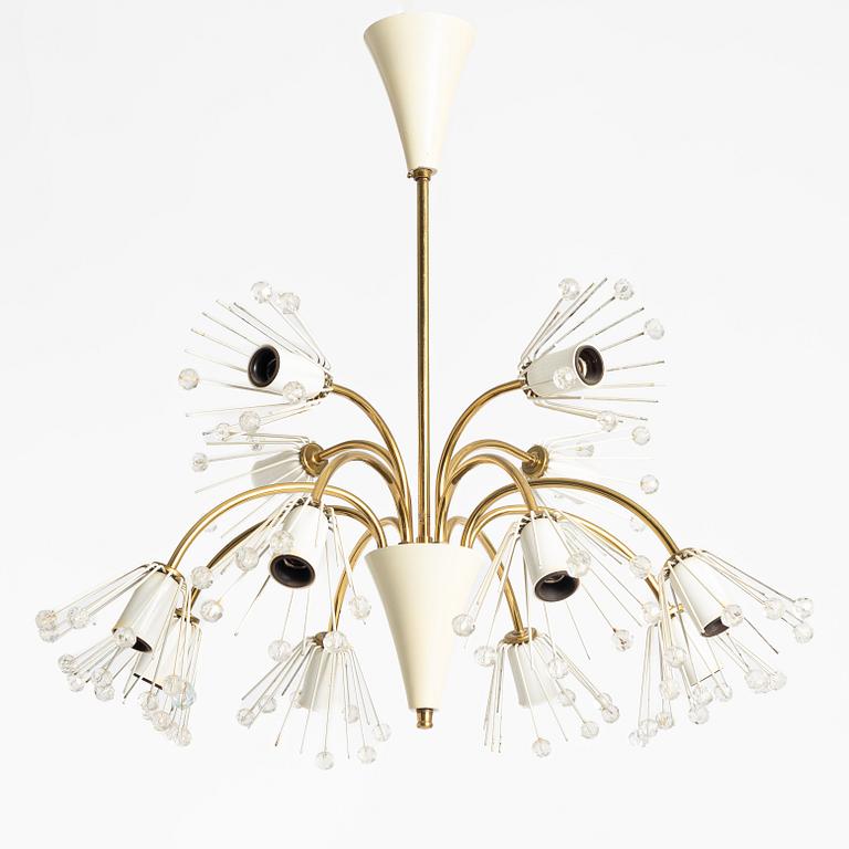 Emil Stejnar, Ceiling lamp, Rupert Nikoll, Austria, circa mid-20th century.