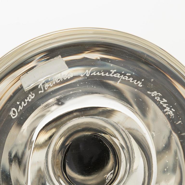 Oiva Toikka, glasskulptur, signerad Oiva Toikka Nuutajärvi Notsjö.