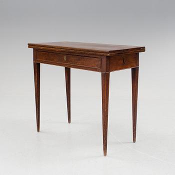 A late gustavian table by Jonas Lidströmer. Signed and dated 1779.
