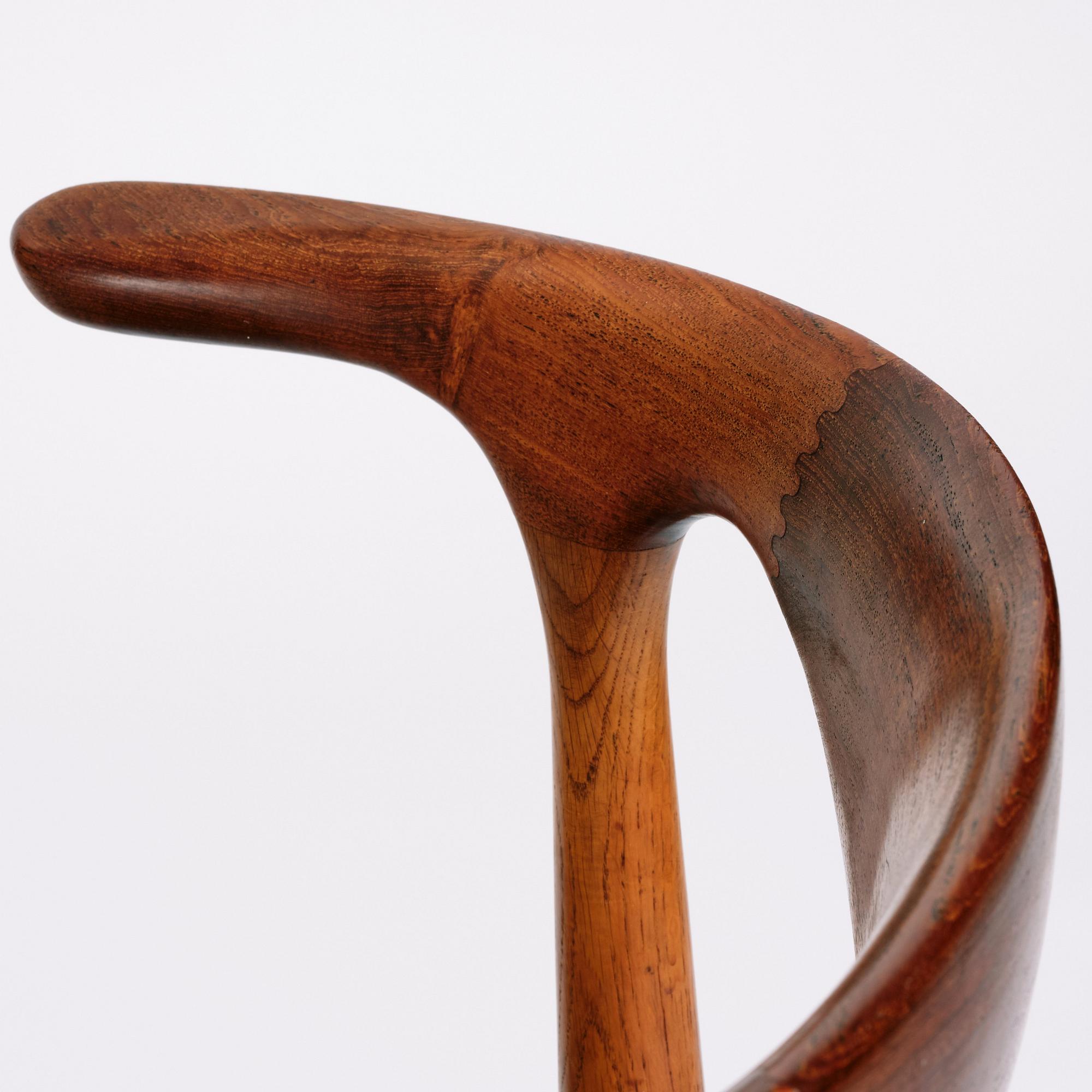 Knud Faerch, stolar, sex stycken "Cowhorn", Slagelse Møbelvaerk, Danmark, 1950-60-tal, modell 251.