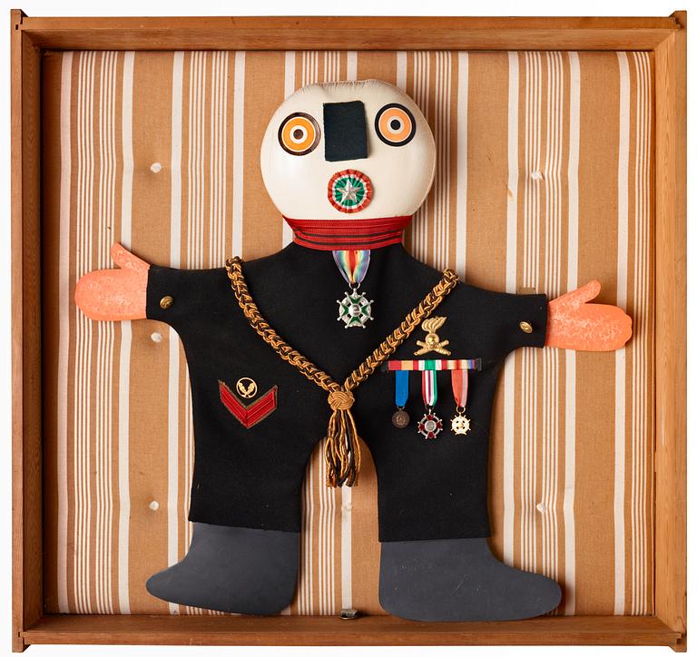 Enrico Baj, "The Rolling General".