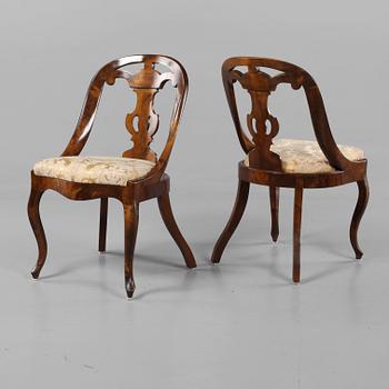 GÖTEBORGSSTOLAR, 4 st, 1900-talets början.