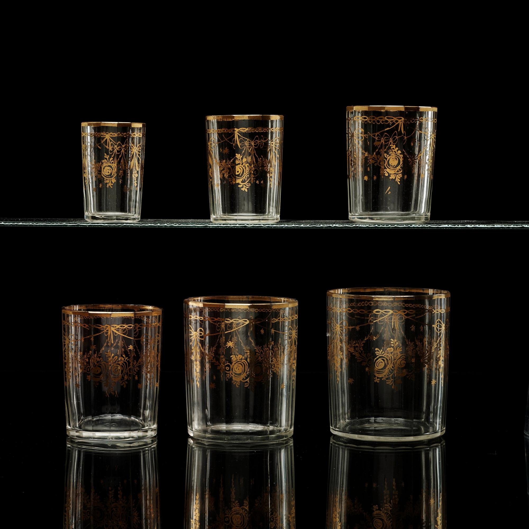 RESESET, fem delar, glas. 1700-tal.