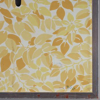 Philip von Schantz, mixed media on panel, signed and dated -68.