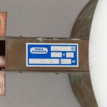 Utebelysning, 3 st, modell H 203, Asea Skandia, 1900-talets slut.