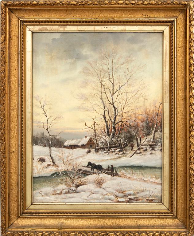 Theodor Billing, Winter Landscape.