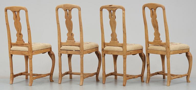 STOLAR, 4 st, senbarock, 1700-talets mitt.