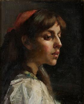 220. Cecil Rea Tillskriven, Porträtt av ung kvinna.