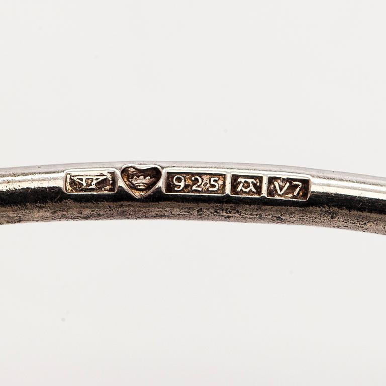 Elis Kauppi, necklace and ring, amethysts, silver, Kupittaan Kulta, Turku 1974.