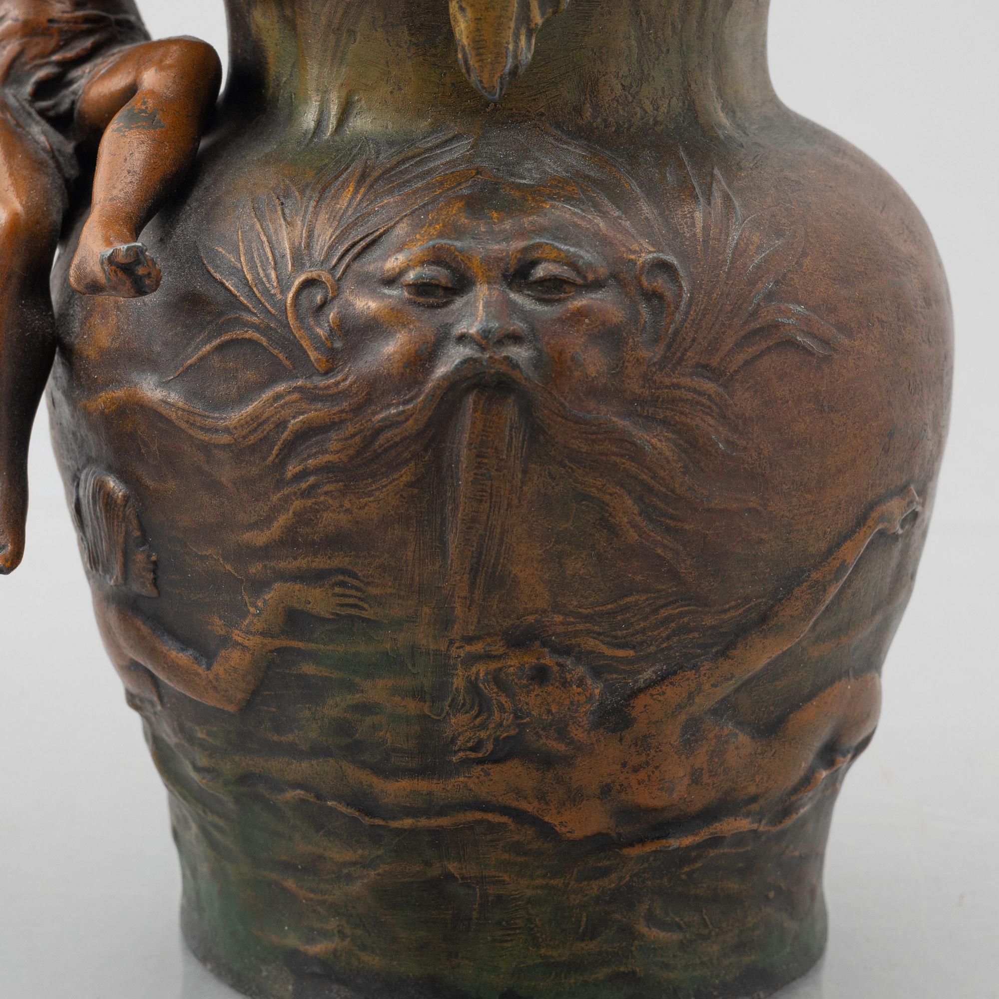 Charles Perron (1862-1934), vaser, ett par snarlika, Art Nouveau, 1900-talets början.