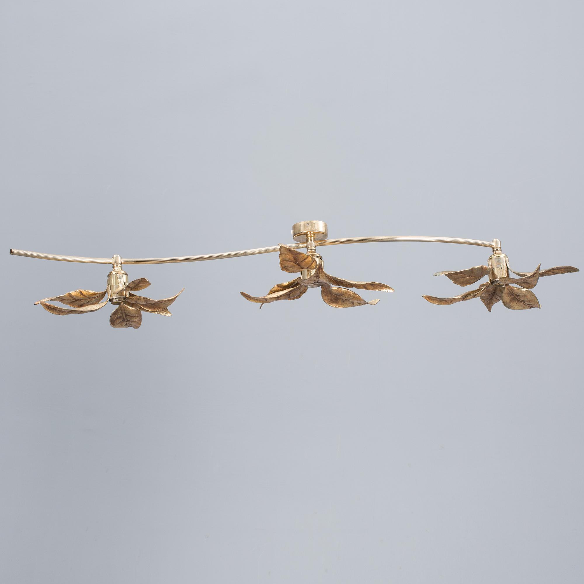 VÄGG-/TAKLAMPA, Made in Belgium, 1900-talets andra hälft.