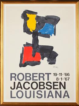 UTSTÄLLNINGSAFFISCH, Robert Jacobsen, Louisiana, 19-11-'66 - 8-1-'67.