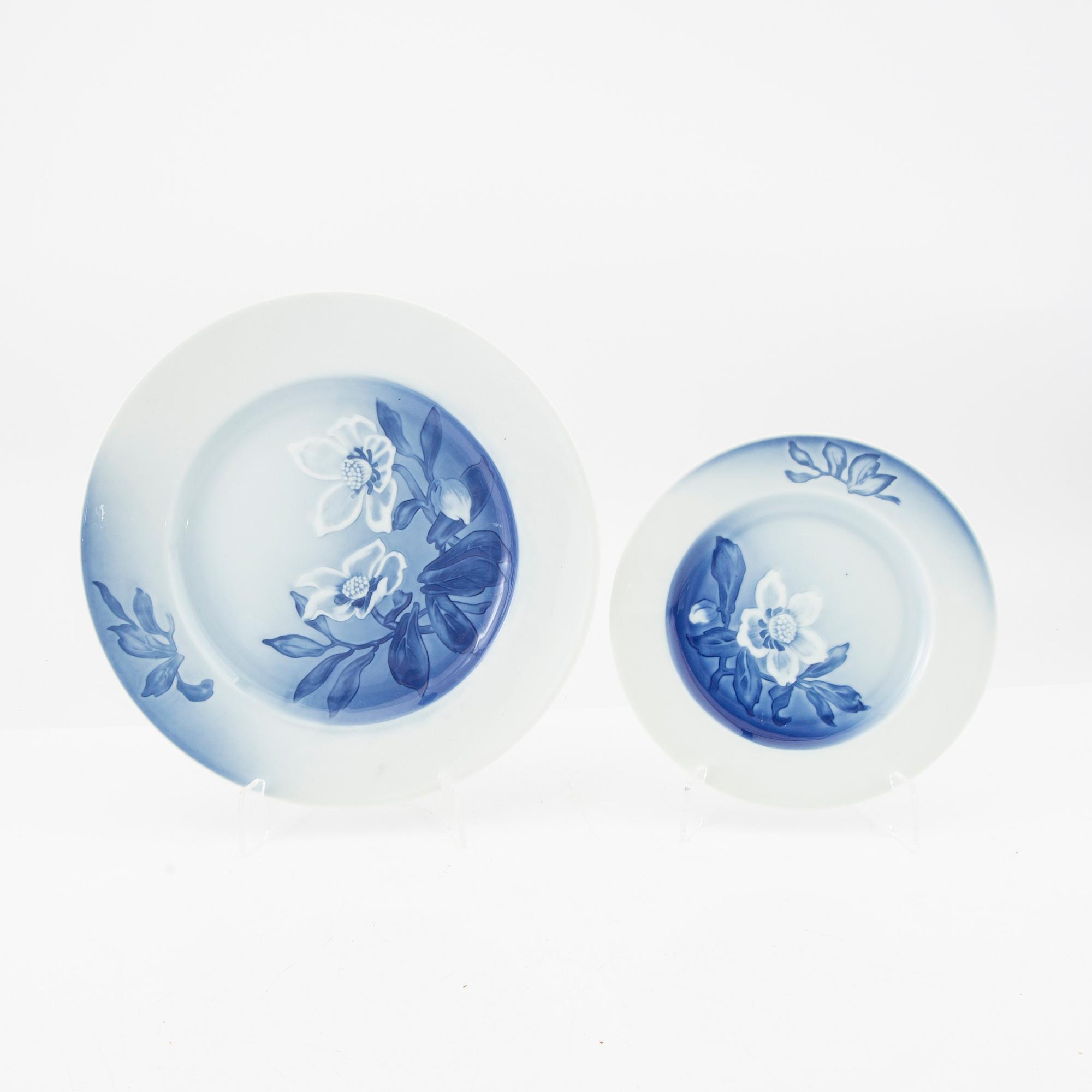 Service porcelain 74 pcs "Christmas Rose" Bing & Gröndahl Denmark second half of the 20th century.