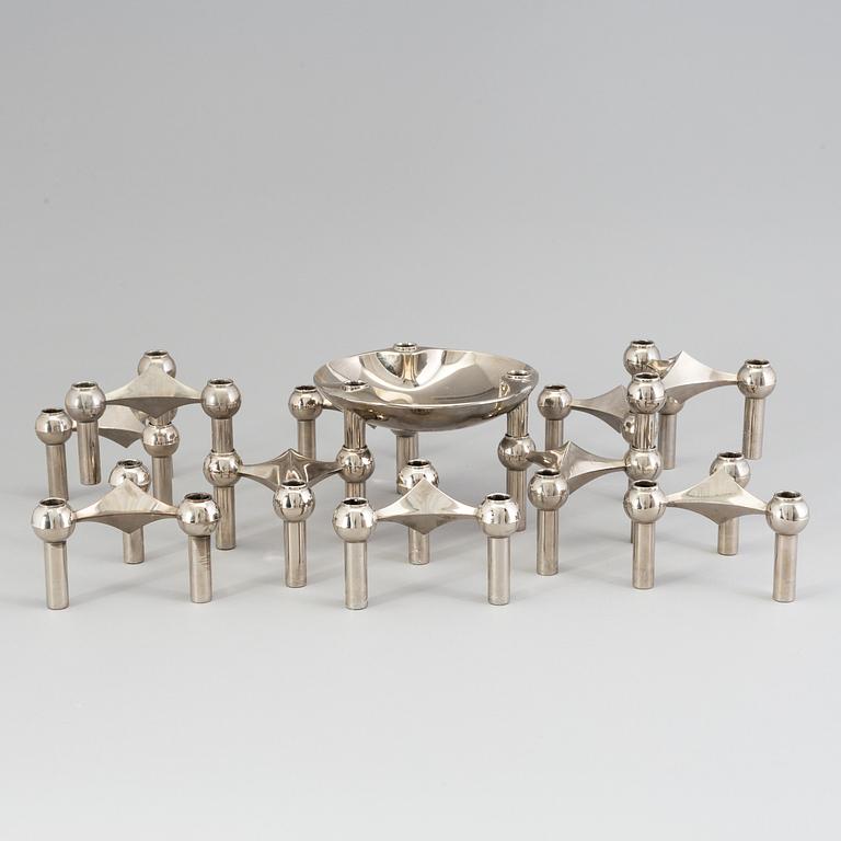 A module candle holder / sculpture by Ceasar Stoffi & Fritz Nagel, BMF, Germany.