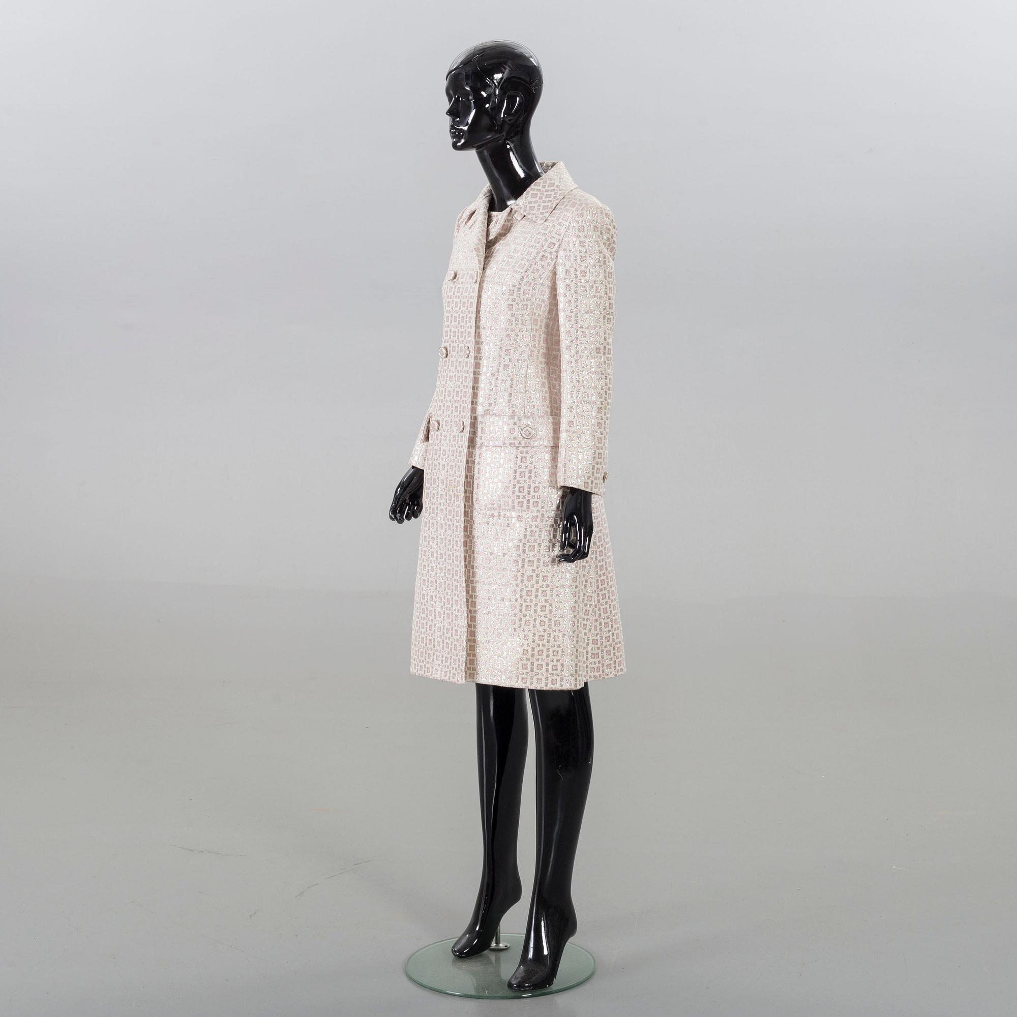 MISS DIOR, klänning samt kappa, 60-tal.