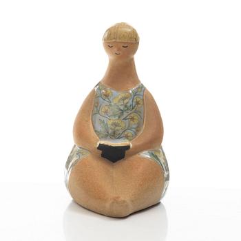 Lisa Larson, figurin, stengods, "Amalia" ur serien "ABC-flickor", Gustavsberg.