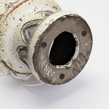 Henry and Else Nielsen, table lamp, stoneware, Henri Keramik, Denmark, 1960s/70s.