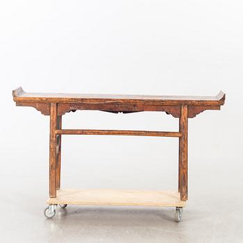 A Chinese wooden altar table, alter part of the 19th century/early 20th century.