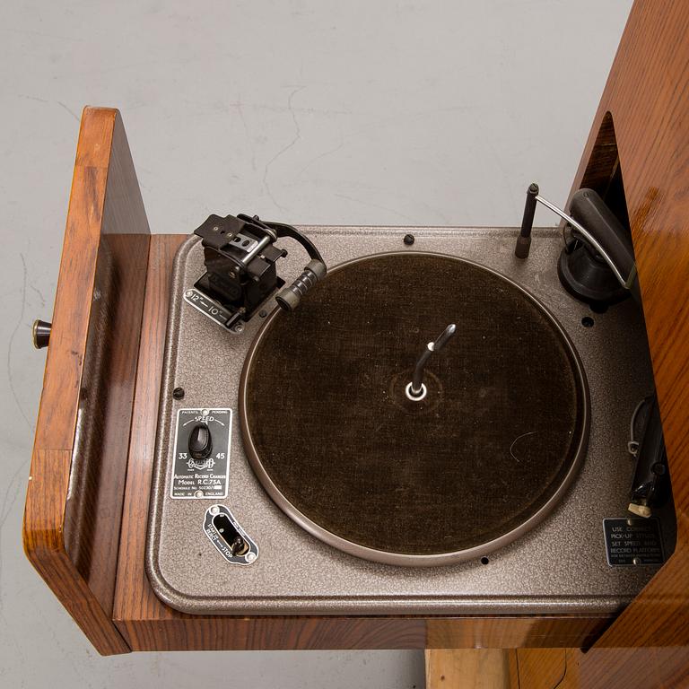 RADIOGRAM / RECORD PLAYER CONSOLE, 1950s.