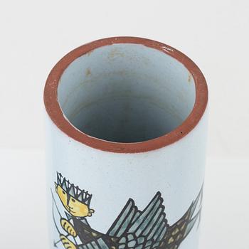 Stig Lindberg, a set of three 'Karneval' earthenware pieces by Stig Lindberg, Gustavsberg Studio, Sweden.