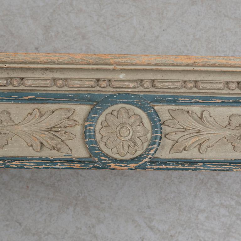 A 19th century French painted canopy.
