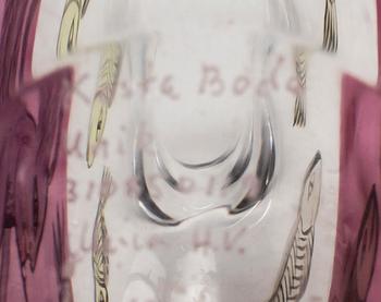 ULRICA HYDMAN-VALLIEN, a signed glass vase.