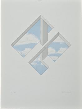 OSCAR REUTERSVÄRD, färglitografier, 2 st, signerade och numrerade 50 resp 71/200.