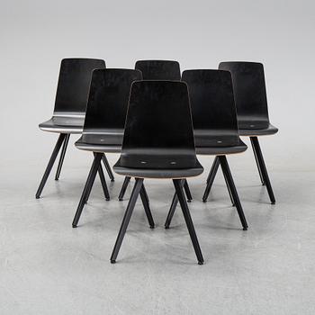 A set of six chairs by Henrik Lehm for Naver Collection.
