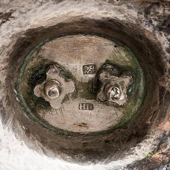 Heinrich Nowack, leipäkori, hopeaa, osittain kullattua, Tartto 1829-1845.