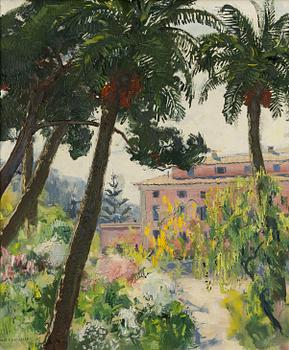 Olle Hjortzberg, Southern landscape.