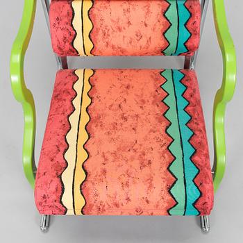 Yrjö Kukkapuro, A 1980s  'Experiment' open armchair for Avarte, Finland.