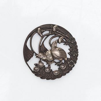 Kagamibuta netsuke samt ask med lock, lack, Japan, 1800-tal.