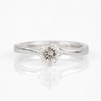 RING, med briljantslipad diamant, ca 0,60 ct.