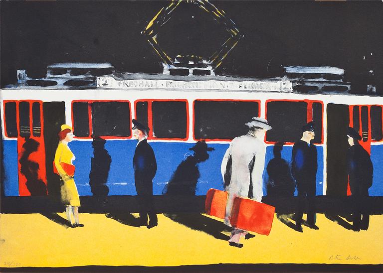 PETER DAHL, färglitografi. Signerad. Numrerad 28/320.