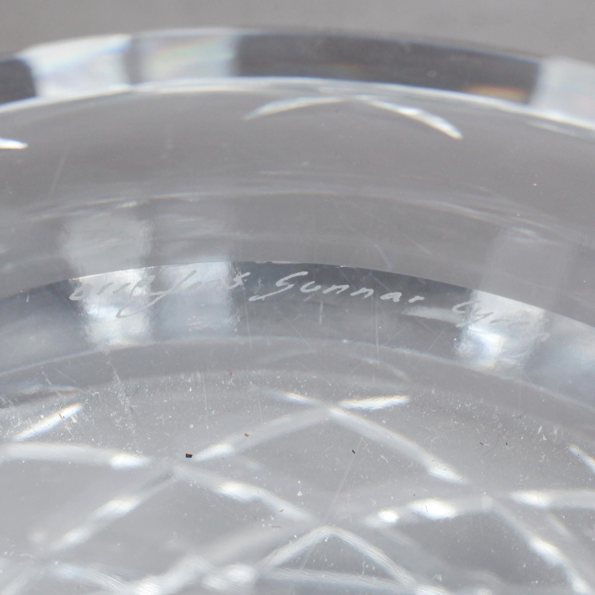SKÅL, glas, "Sofiero", Gunnar Cyrén.
