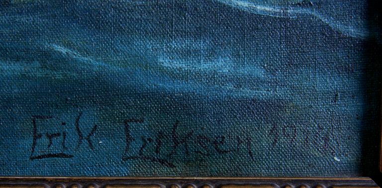 ERIKSEN, ERIK, olja på duk, sign o dat 1916.