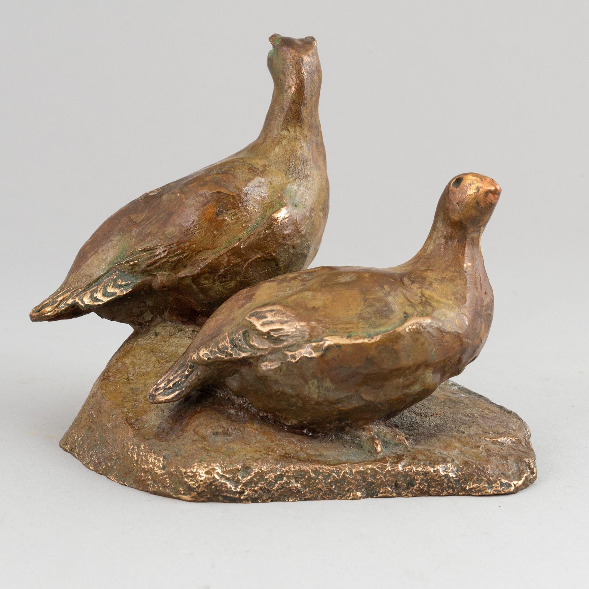 Torbjörn Forsberg, sculpture. Signed and dated. Bronze, height 13 cm, length 16 cm.