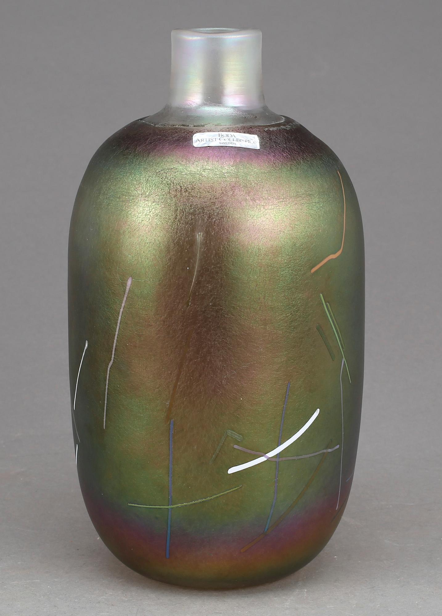 VAS, glas, Bertil Vallien, Kosta Boda. 1980-90-tal.